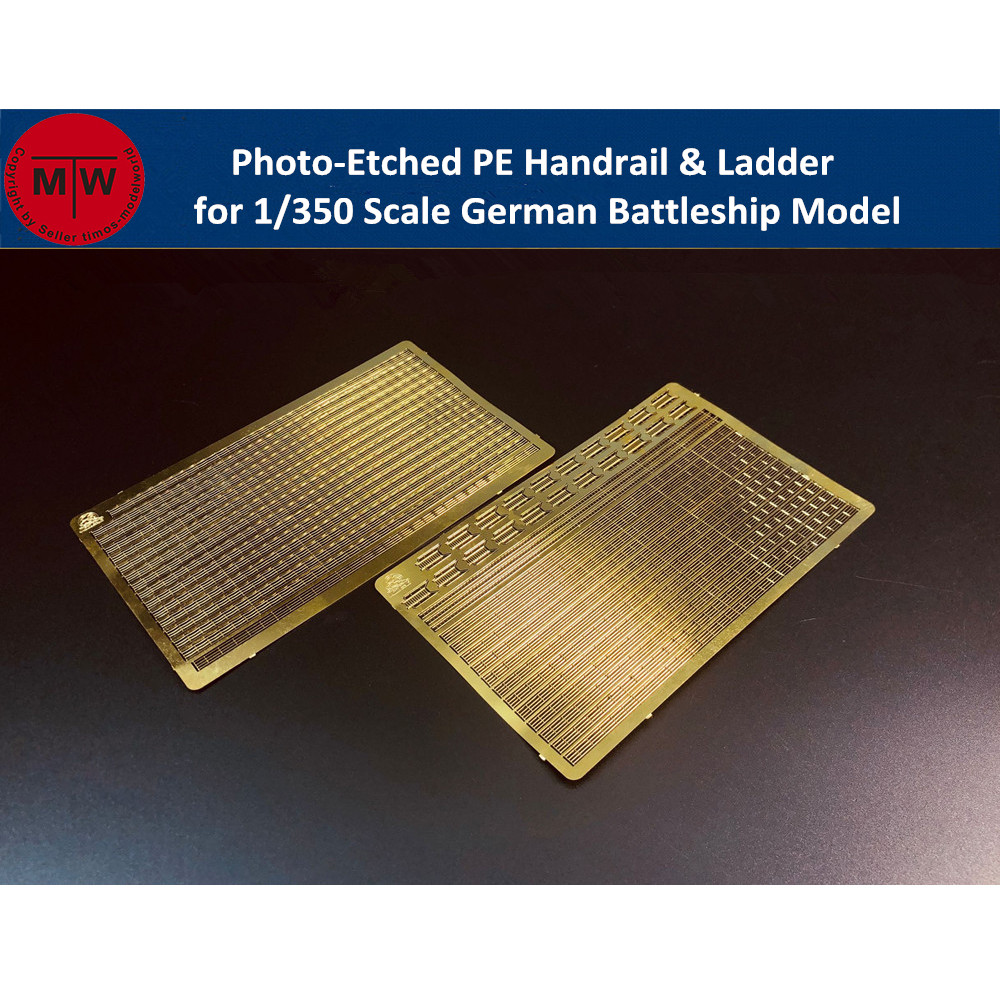 Photo Etch Brass - 1/350 Scale Photo-Etched PE Handrail &