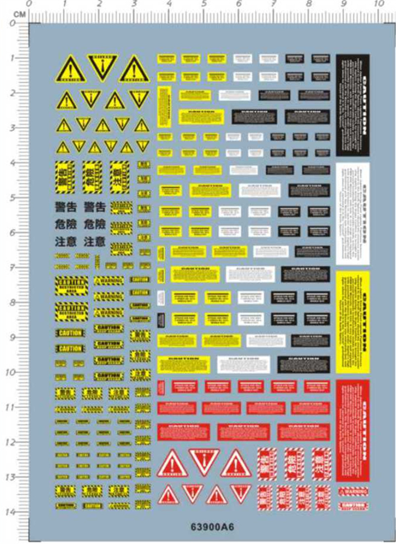 Warning Caution Danger Water S - Model Kit Water Decal review and price