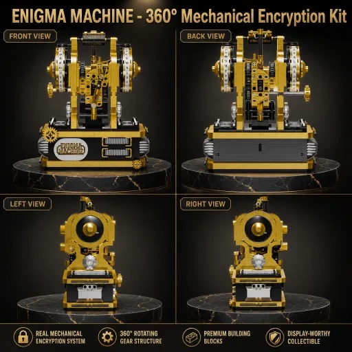 Enigma Machine Building Blocks - Model Kit Ikaruga review and price