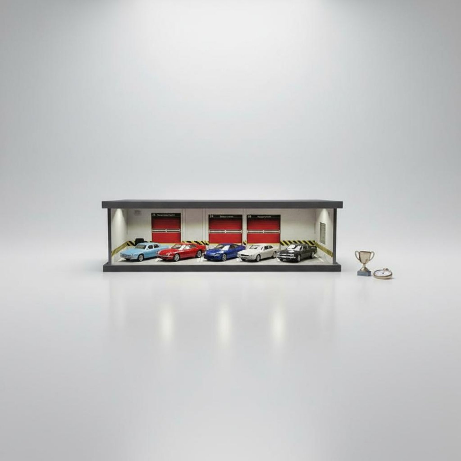 Parking Lot Scene Model Box Un - Model Kit Display review and price