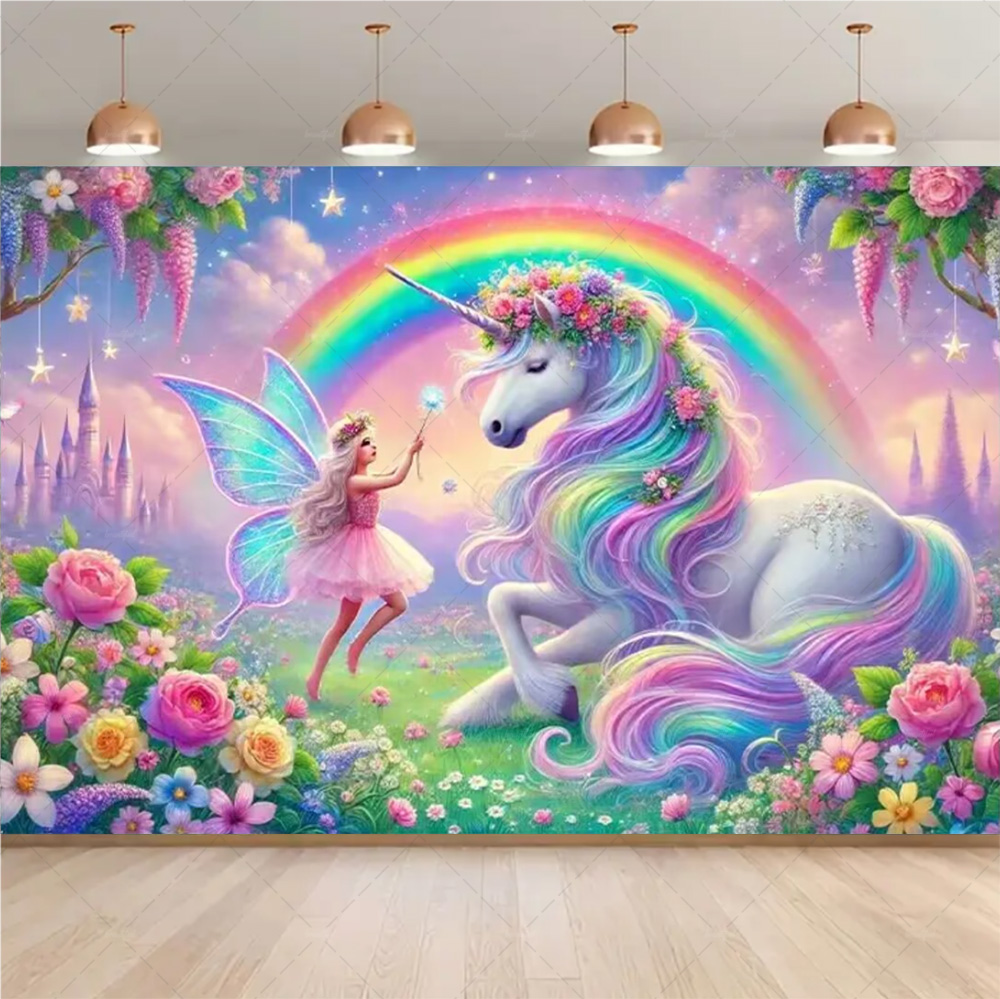 Pink 3D Magical Unicorn and Fa - Model Kit Horse review and price