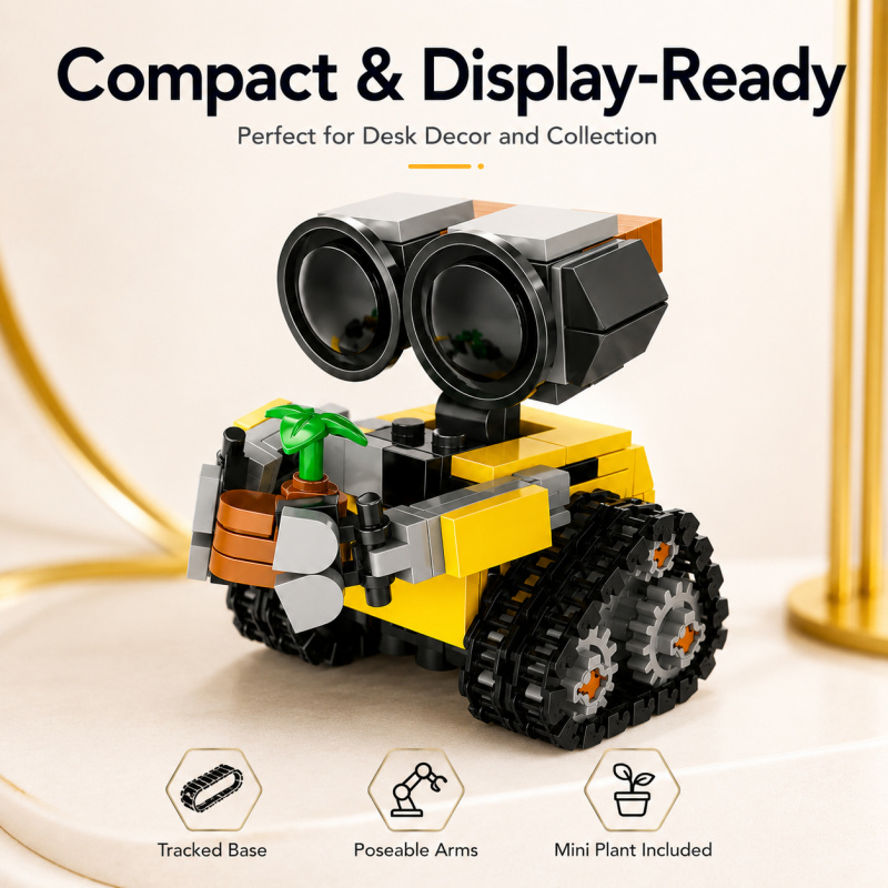 Mini Robot Building Blocks Set - Model Kit Display review and price