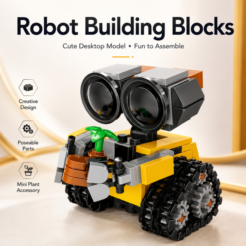 Mini Robot Building Blocks Set - Model Kit Display review and price