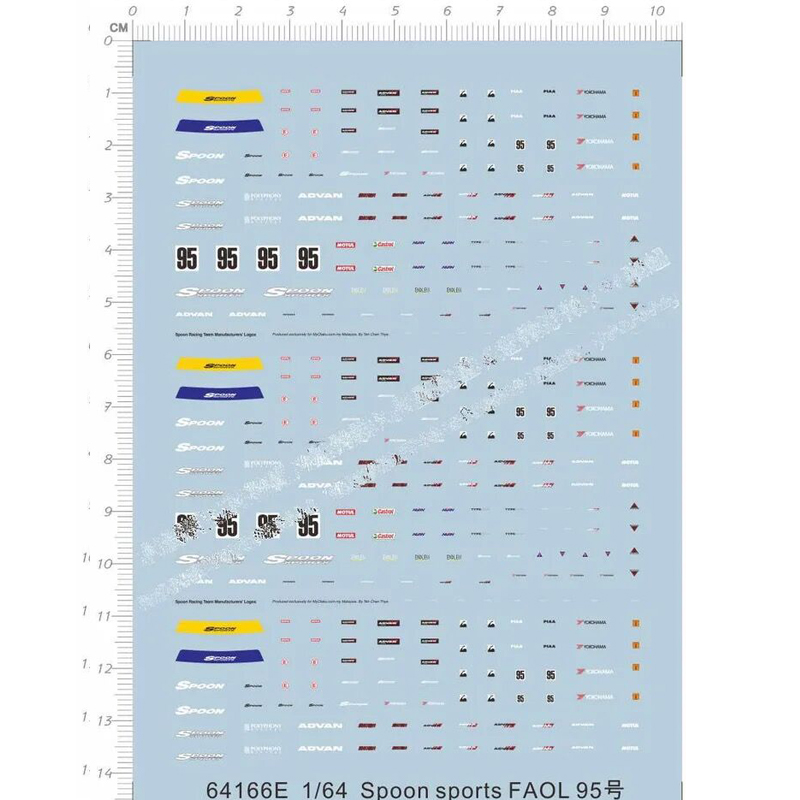 1/64 Spoon Sports Faol 95 Mode - Model Kit Water Decal review and price