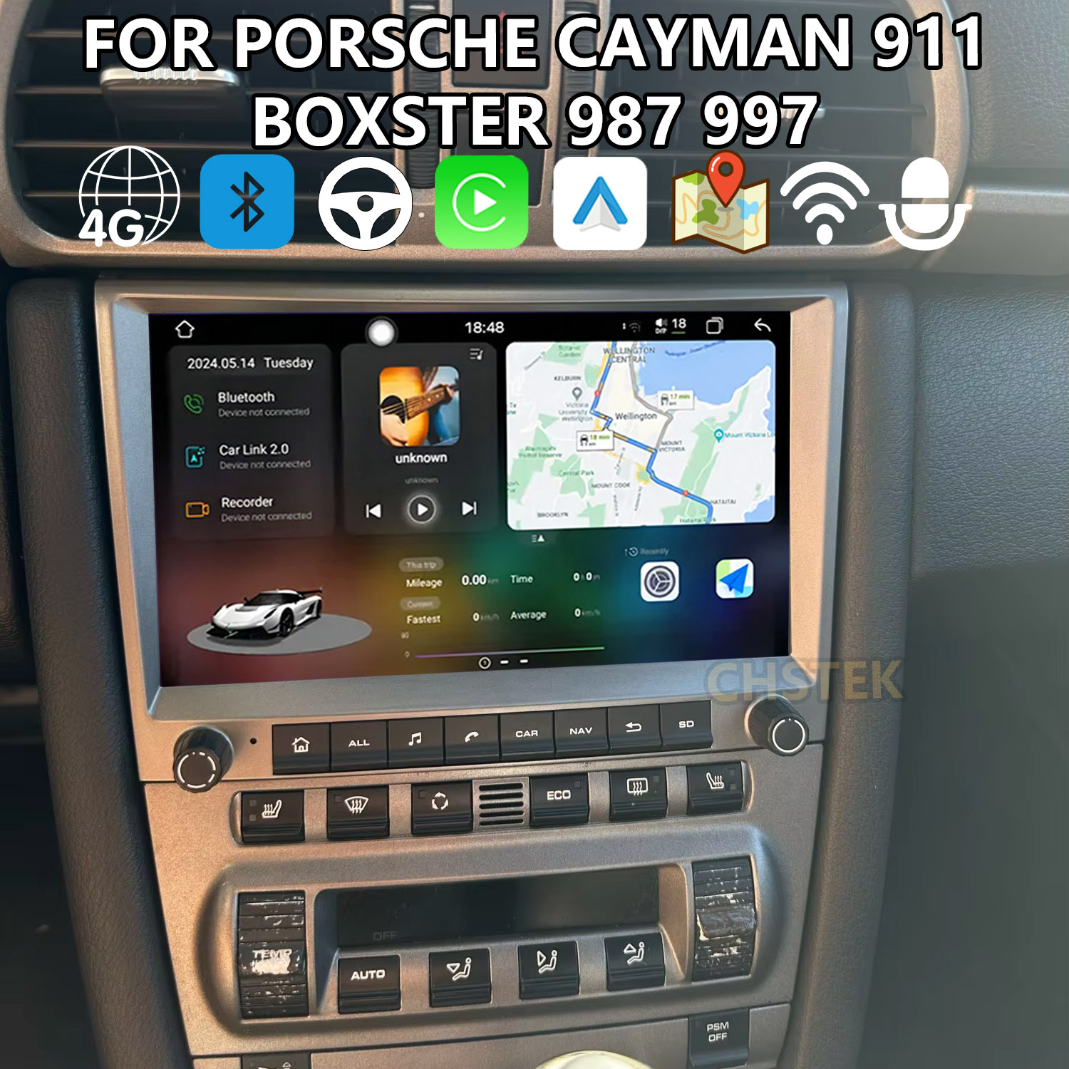 CHSTEK Car Carplay Navigation  - Model Kit Porsche 911 review and price