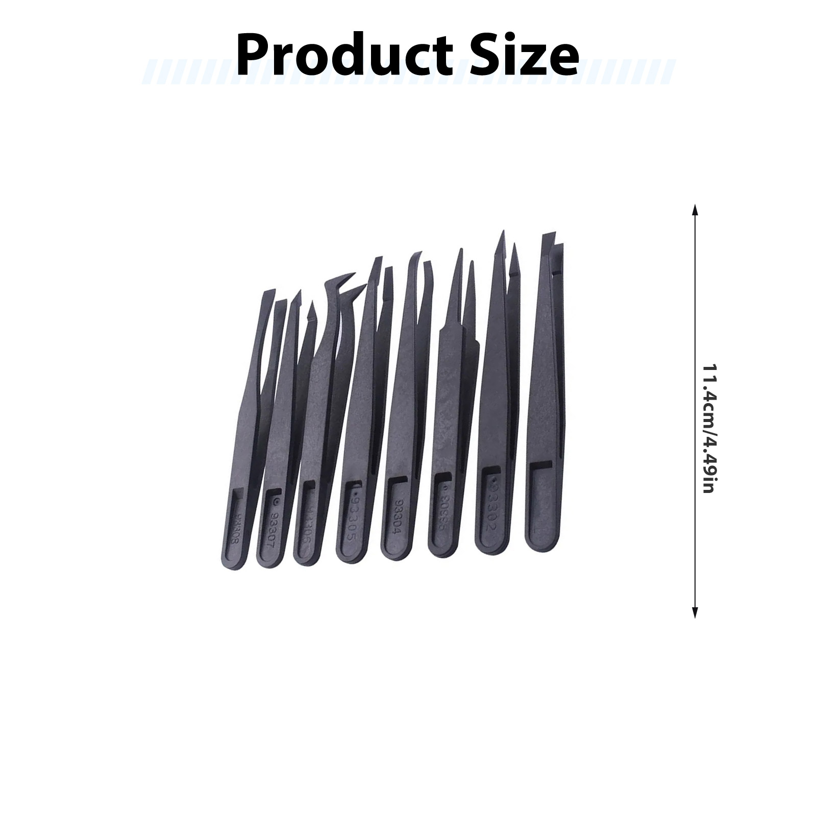 8pcs Carbon Fiber Tweezers Set - Model Kit Water Decal review and price