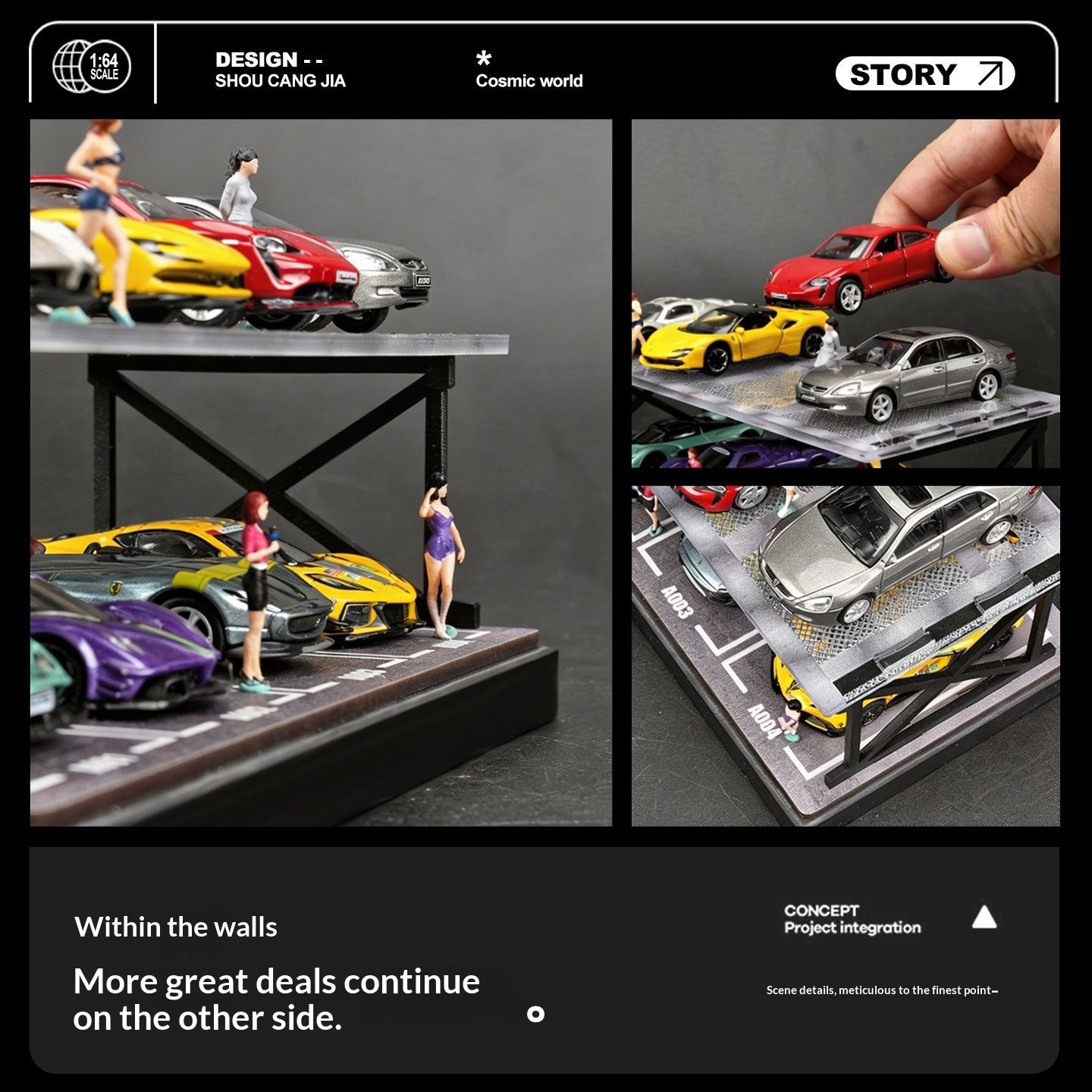 Collector 1:64 Scale Two-Story - Model Kit Display review and price
