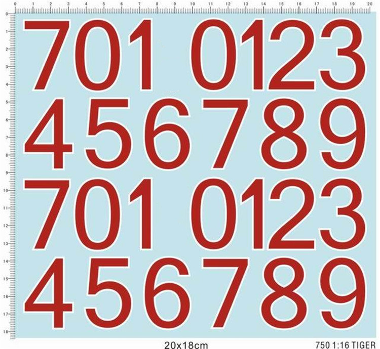 1/16 Scale Tiger Tank Number F - Model Kit Water Decal review and price