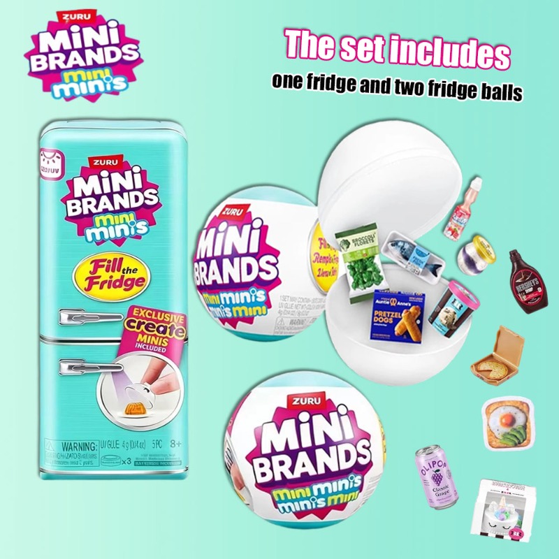 ZURU Mini Brands Mini Fridge S - Model Kitchen Set Pvc review and price