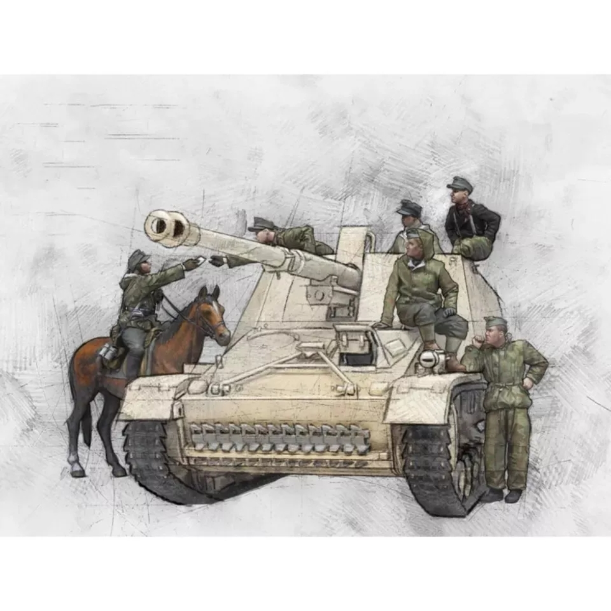 1/35 resin soldier model GK mi - Model Kit Horse review and price