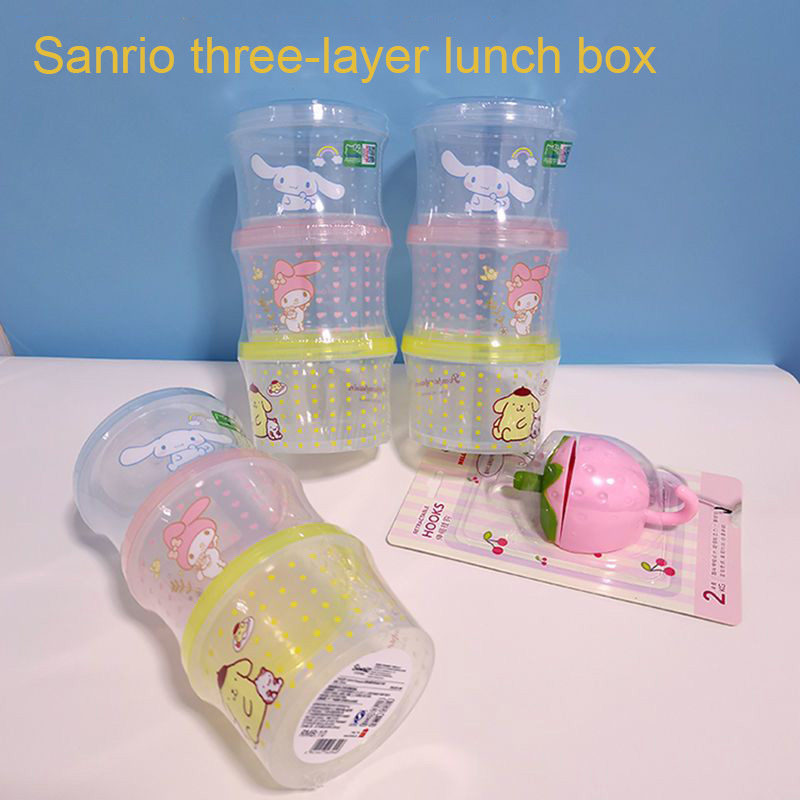 Kitty Bento Box Set 3 Pieces C - Model Kitchen Set Pvc review and price
